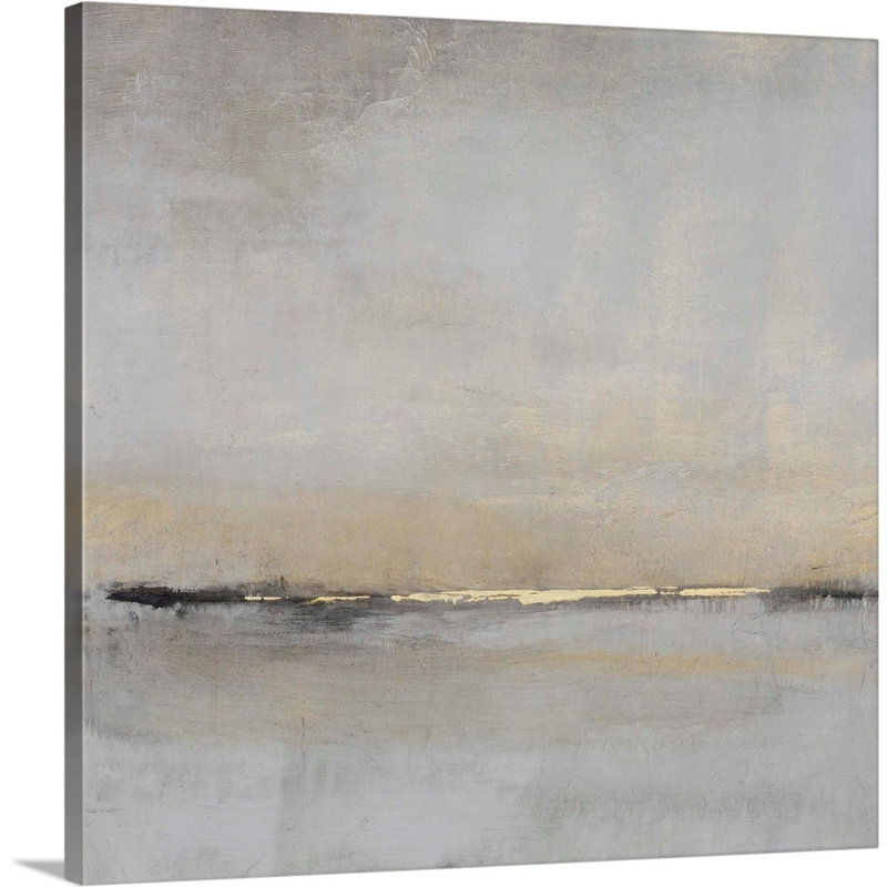 «Horizontal Flow II» par Tim O'Toole - Peinture sur toile, Toile tendue, H 36 po x l 36 po, Sans cadre