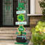 42"H Lighted St. Patrick's Wooden Shamrocks Porch Decor