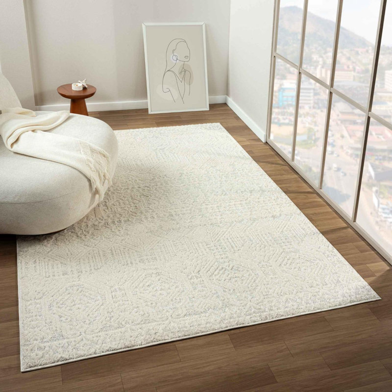 Traditional Tribal Area Rug, Rectangle 6'7" x 9'2.5"