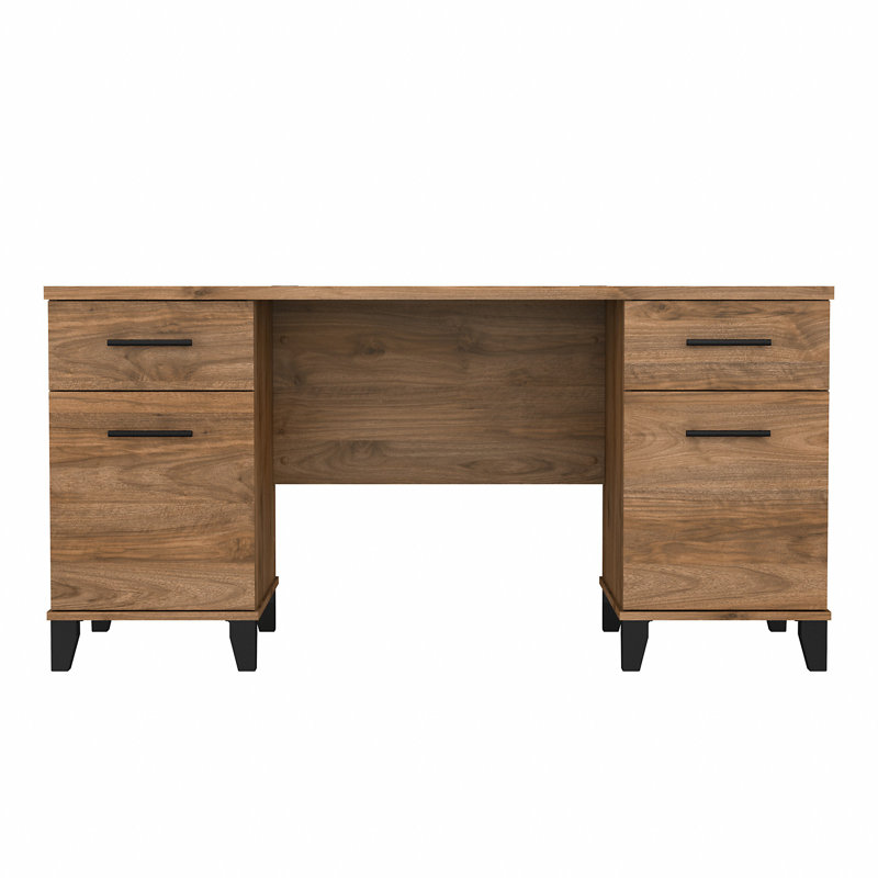 Kaionna Executive Desk, Fresh Walnut