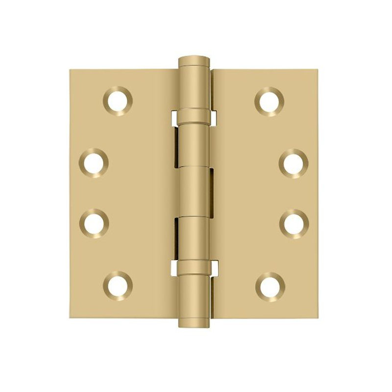 102'' x 102'' Butt Bearing Hinge, Brushed Brass