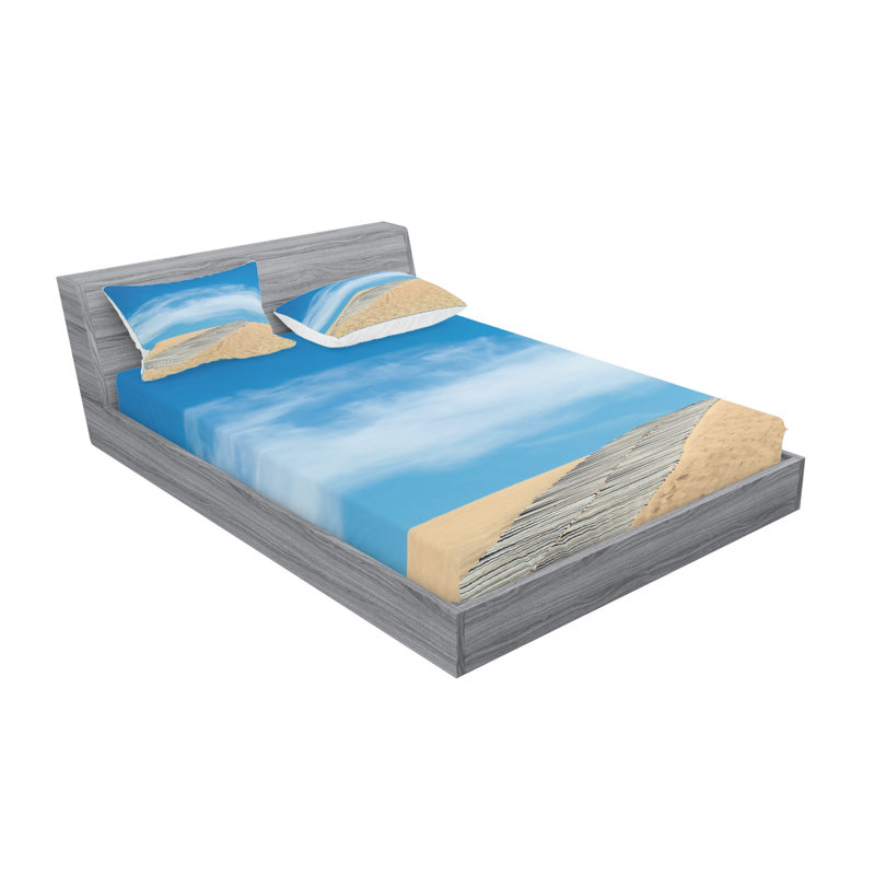 Microfiber Sheet Set, Queen Sheet Set with Fitted Sheet
