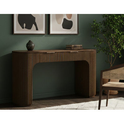 Queensbury 60" 2 Drawer Fluted Wooden Desk