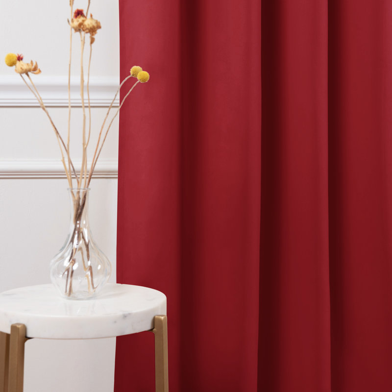 Colinton Curtain Single Panel, Cardinal Red, 80" W x 108" L