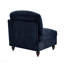 Canapé sans accoudoirs en chenille avec 1 coussin - bleu-428542795
