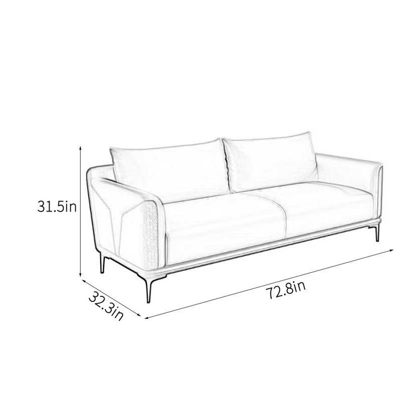 Soule, 31.5" H x 72.8" W x 32.3" D