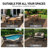Geometric Dark Gray/Natural Easy-Care Jute-Style Indoor/Outdoor Flat Woven Area Rug-423962454-423962451