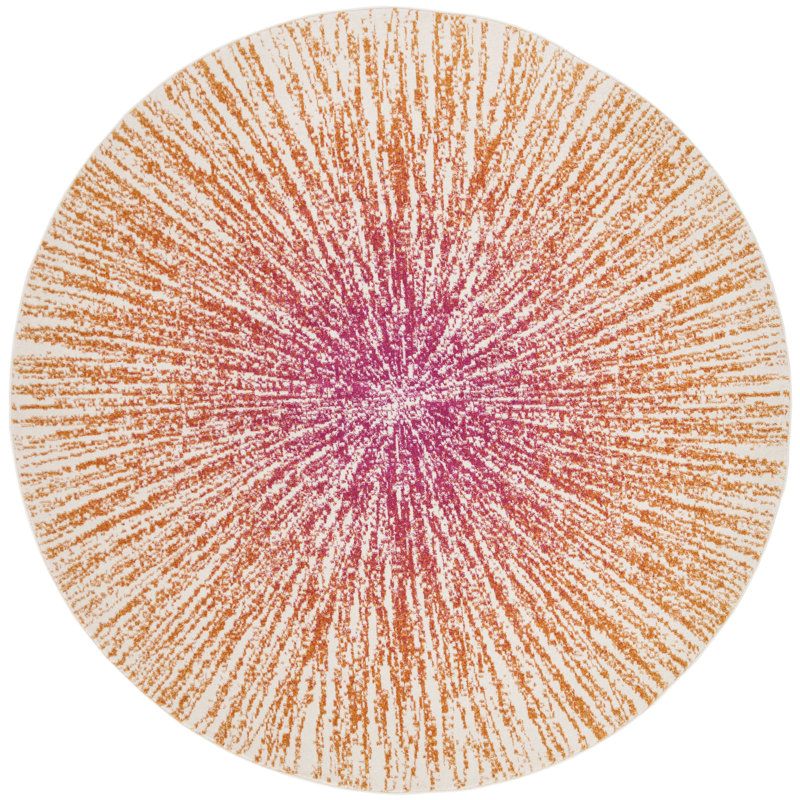 Faustina Performance Abstract Rug, Round 3'