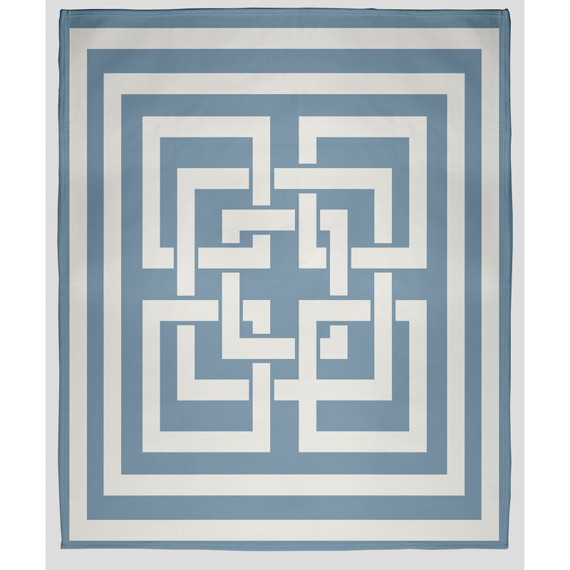 Nantucket Fleece Throw Blanket, 30" W x 40" L, Dusty Smoke, 1.75