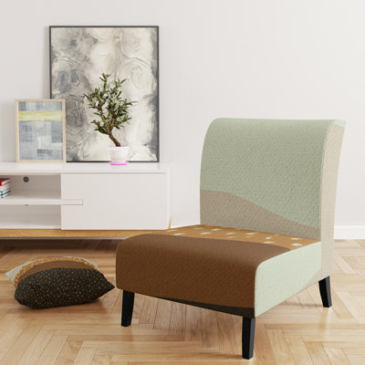 Fauteuil de chambre moderne rembourré en velours Brechta Vibrant Curve Design II