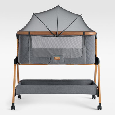 Bedside Cot with Mattress and Stand