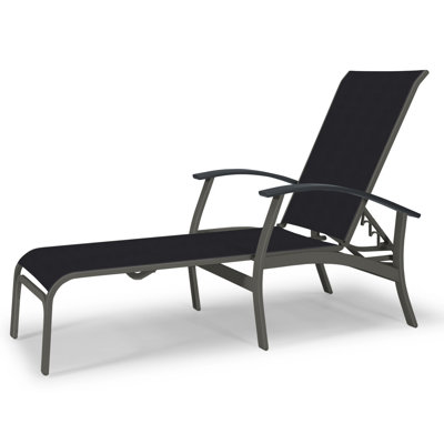 Askar Outdoor Rust-Resistant Metal Chaise Lounge