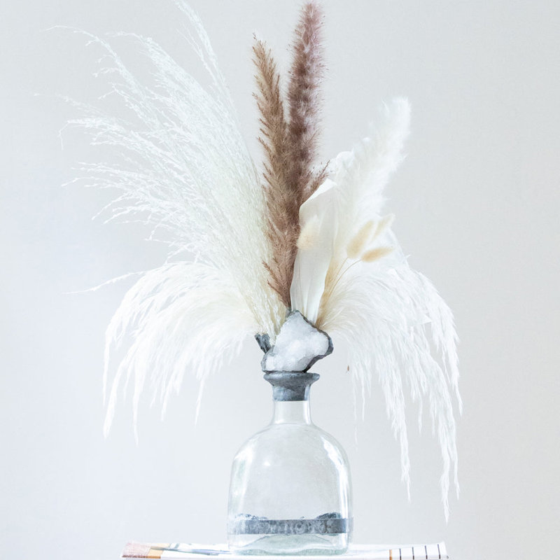 Pampas Handmade Decorative Bottles