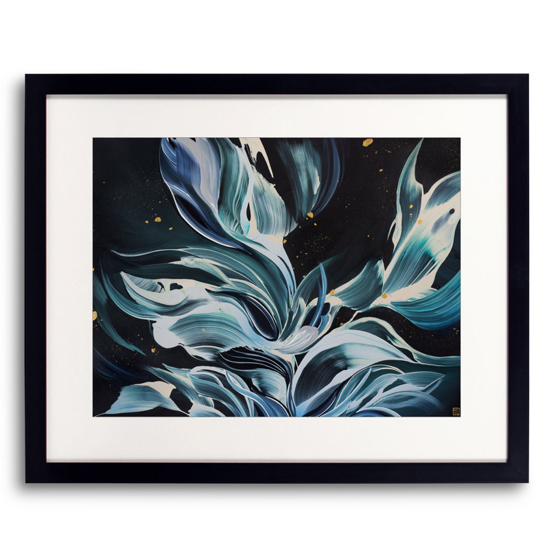 VIolets Rhythm Print by Novi Lim, Unframed Gallery Wrapped Canvas, 24" H x 32" W