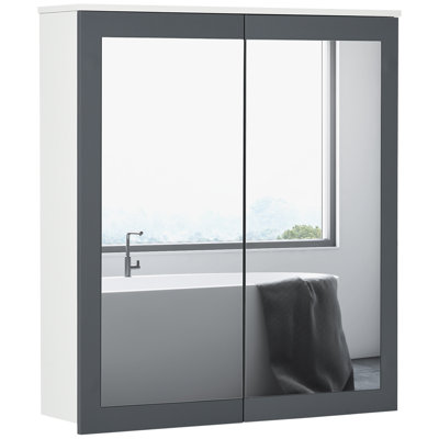 Kleankin Bathroom Medicine Cabinet With Mirror