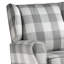 Fauteuil coulissant gris et blanc en tissu avec pivot