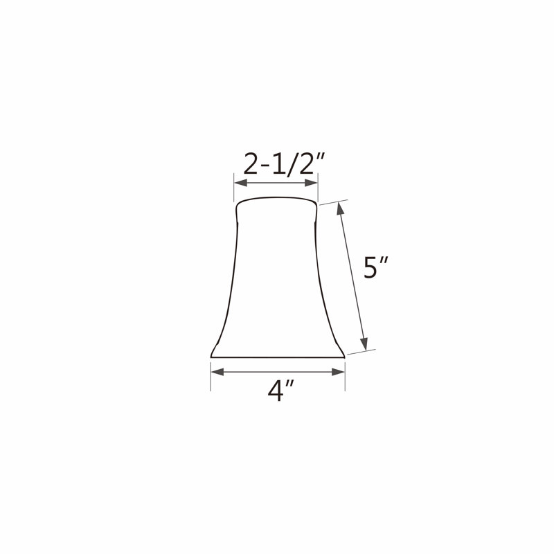abat-jour cloche en fausse soie H 5 po (attache), Brun pâle