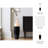 Elegant Two-Tone Floor Vase for Home Decor - Decorative Tall Flower Vase Perfect for Living Room Decor, Entryway Display, and Hallway Accent - Black & White-190795018