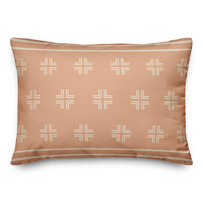 Housse et insert de coussin rectangulaire Blush Mudcloth