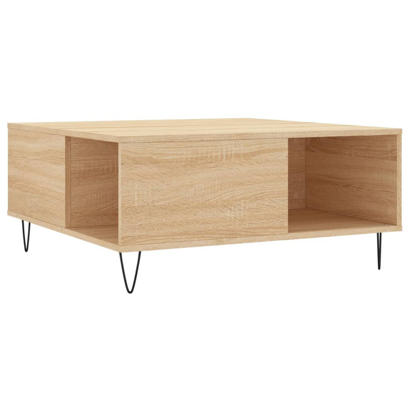 Insani Four Leg Coffee Table with Storage, Sonoma Oak