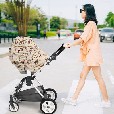 Housse de siège d'auto et d'allaitement Wild West Cowboy Multi Sweet par Sweet Jojo Designs
