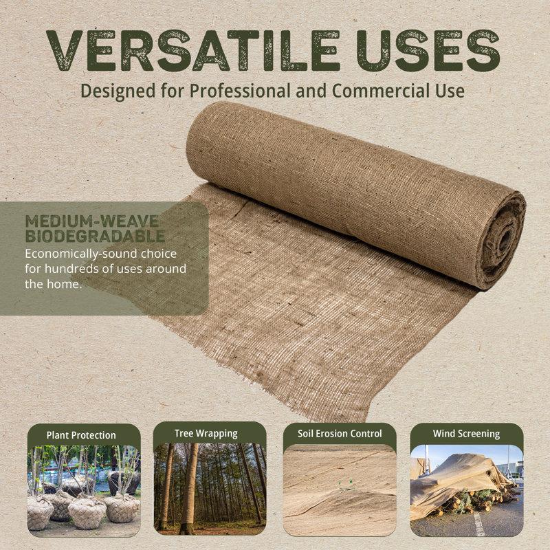 Rouleau de tissu de jardinage naturel