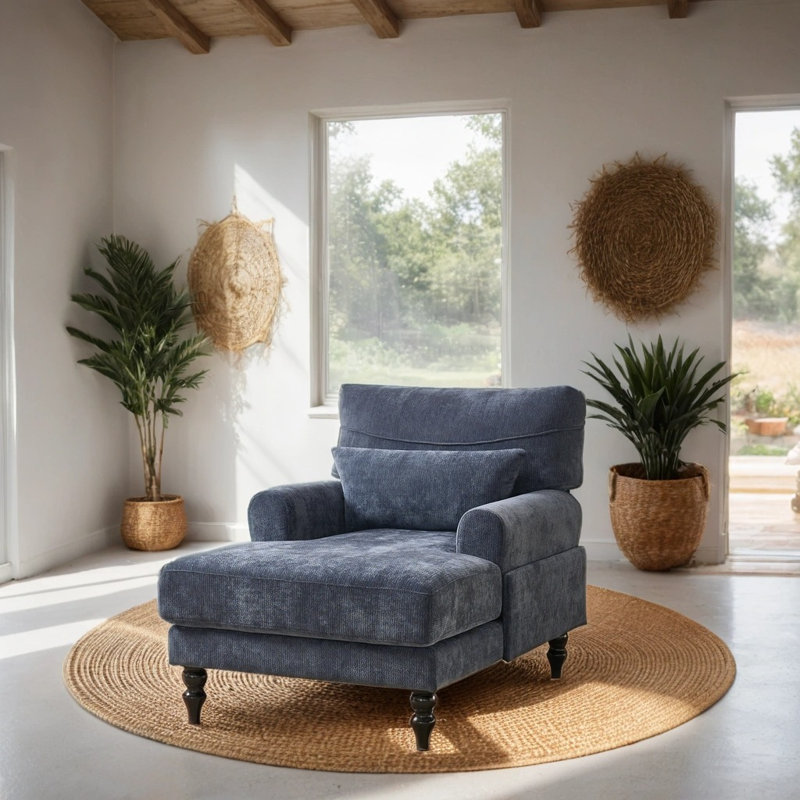 Méridienne Modern, Bleu