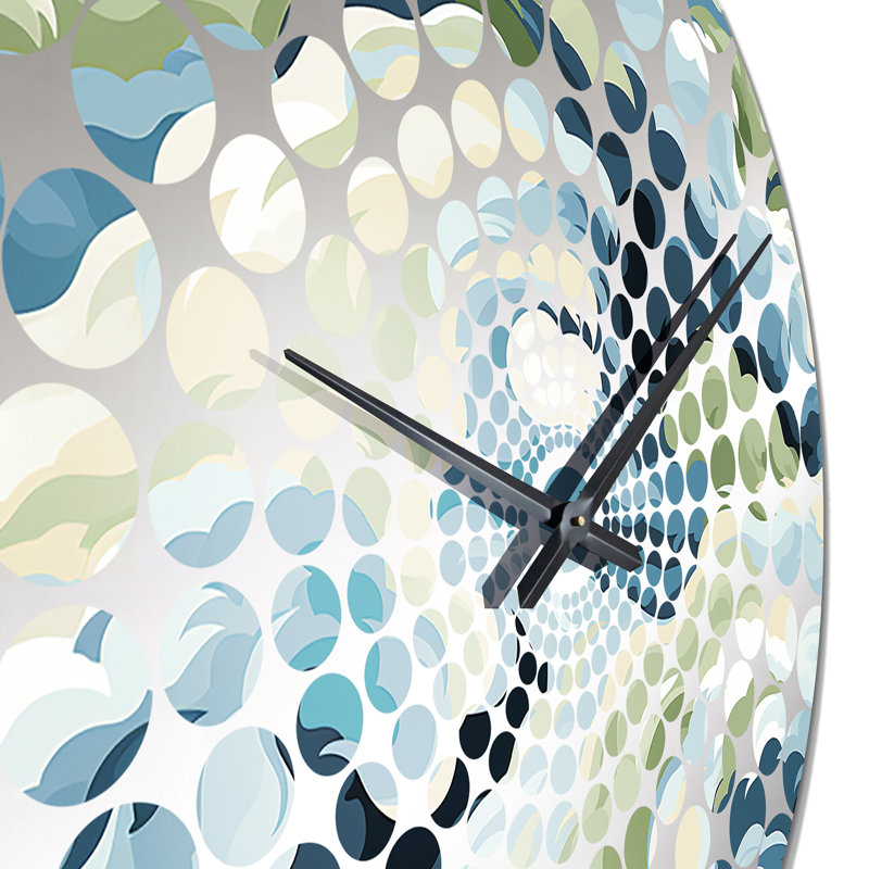 Coastal Concealment Flow - Abstract Wall Clock, Large