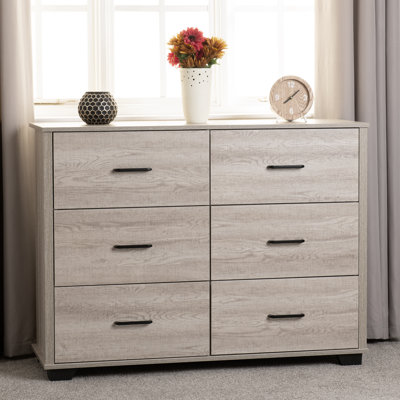 Naisha 120cm W 6 - Drawer Chest of Drawers