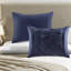 Ensemble de literie, capitonnage en polyester bleu marine pour maison moderne
