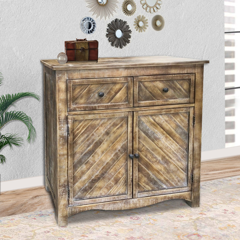 Mebane Solid Wood Accent Cabinet