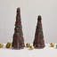 Arbre de Noël en métal et verre perlé