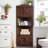 Tall Corner Storage Cabinet with Barn Door and Adjustable Shelves-171405532