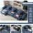 Boneless 184" Oversized Modular Sectional Sofa, 4-Seat Sparkling Chenille Couch with 6 Pillows & No Assembly Required-1525038320