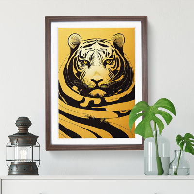 Unique Tiger Art No.1 Abstract - Single Picture Frame Print