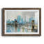 Teal City Shadows - Cadre photo, reproduction d'art sur papier-1166175410-1166175414