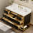 48 In. W X 22 In. D X 35.4 In. H Single Sink Bath Vanity In White With White Marble Top-1226157110-1226157107