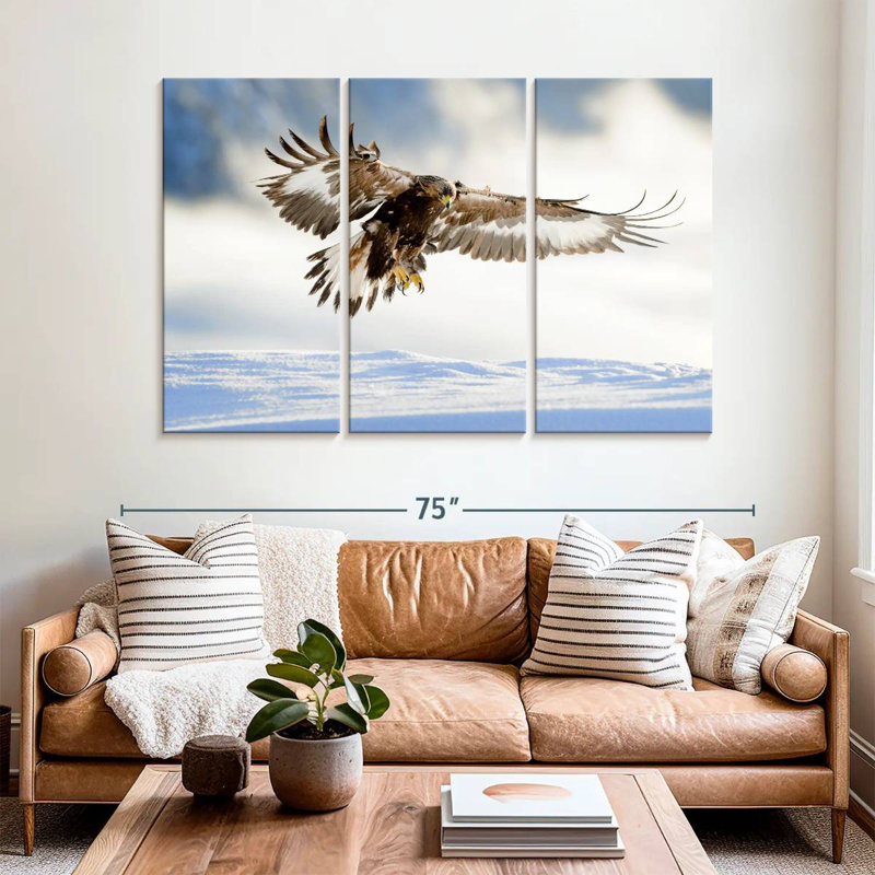 Brampt Norwegian Golden Eagle, 42" H x 65" W