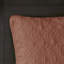 Couette réversible 3 pièces, grand lit/queen, rouge argile - Literie d'été et de chaleur, matelassée, garnissage en coton prélavé pour plus de douceur, comprend 2 taies d'oreiller, lavable à la machine.
