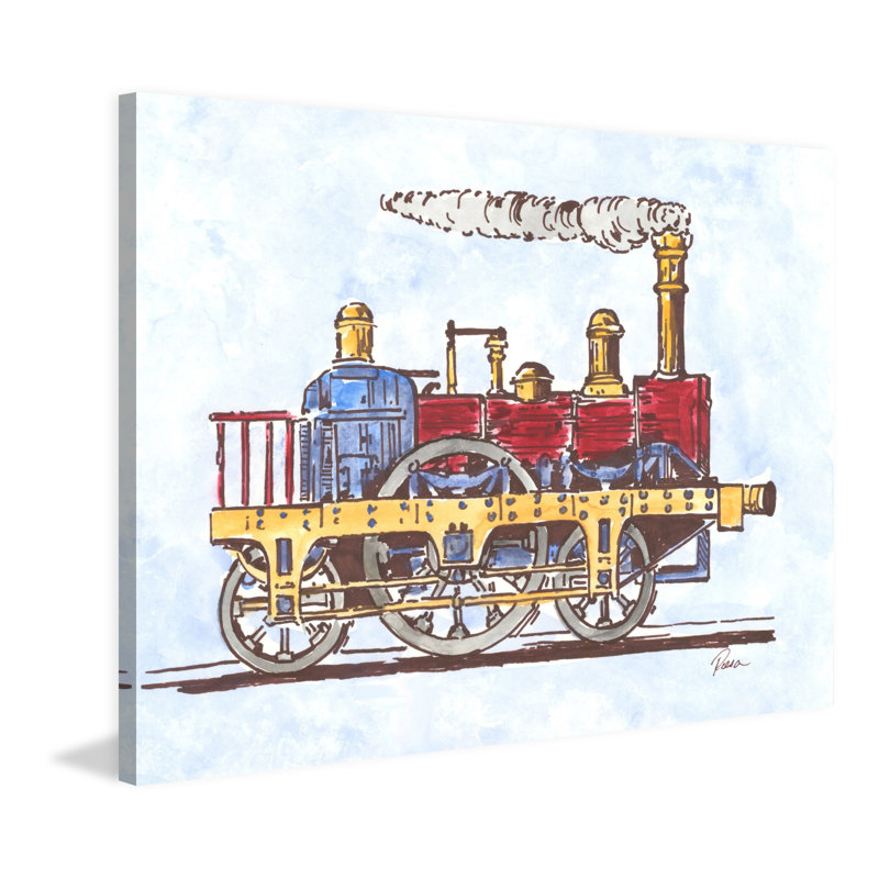 Foran «Steam Engine», reproduction sur toile tendue, H 24 po x l 36 po x P 1,5 po