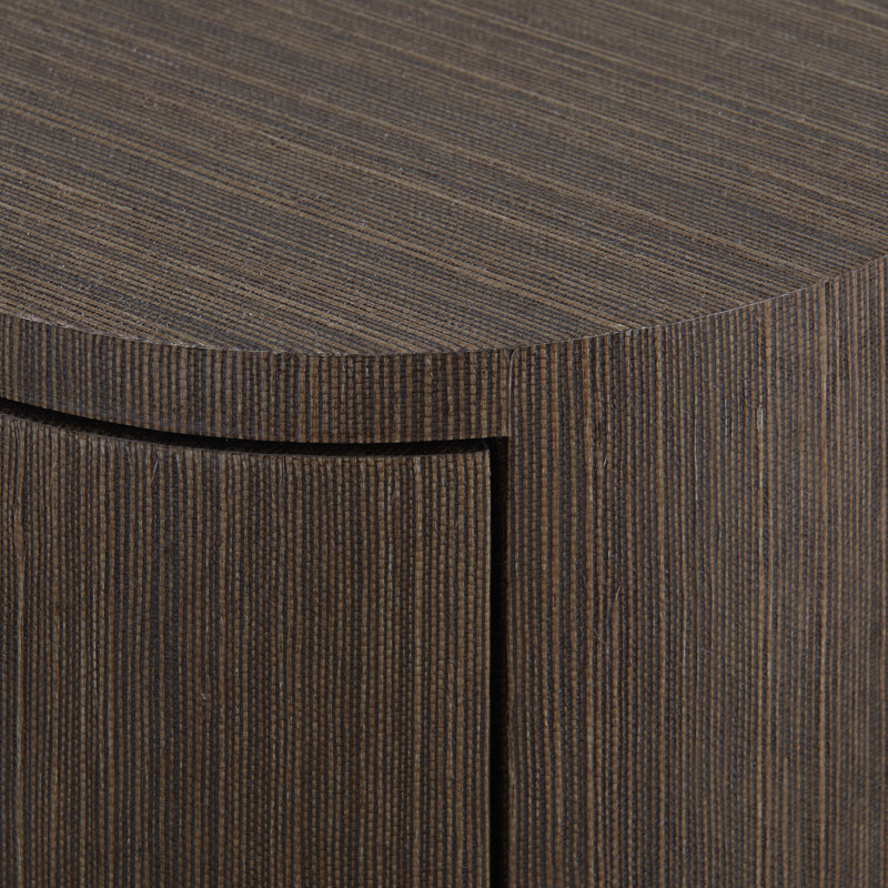 Aaron 2-Drawer End Table, Warm Chocolate