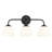 Dorinda 3-Light Vanity Light in Matte Black with Opal Glass-161744256