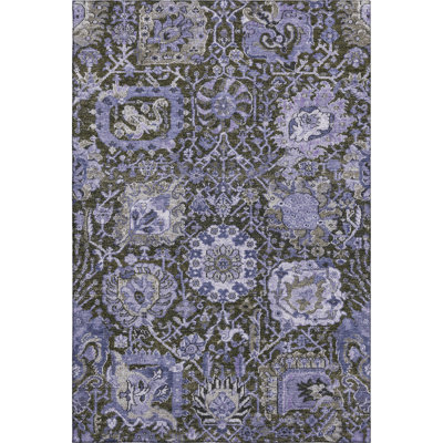 Premium Machine Washable Elize AMF1320 Damask Rug