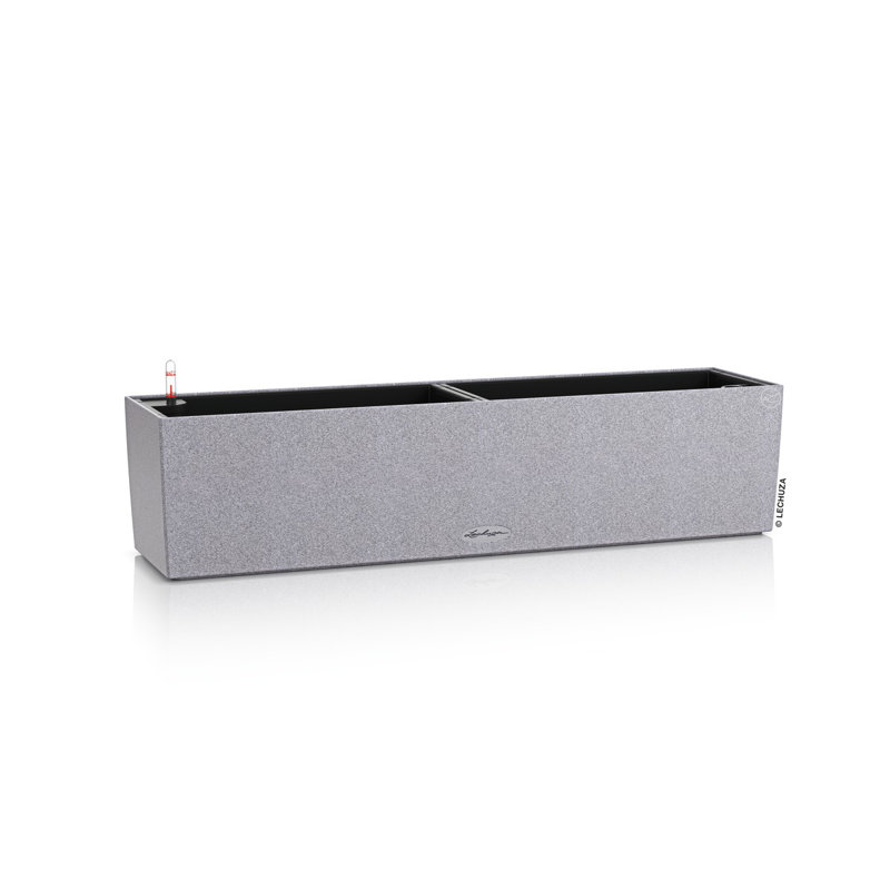 Balconera Window Box Planter, Stone Grey, 19 cm H x 79 cm W x 19 cm D