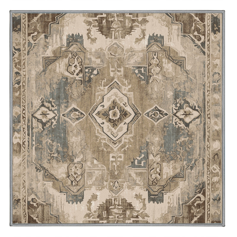 Historic Threads Rug, Square 3'