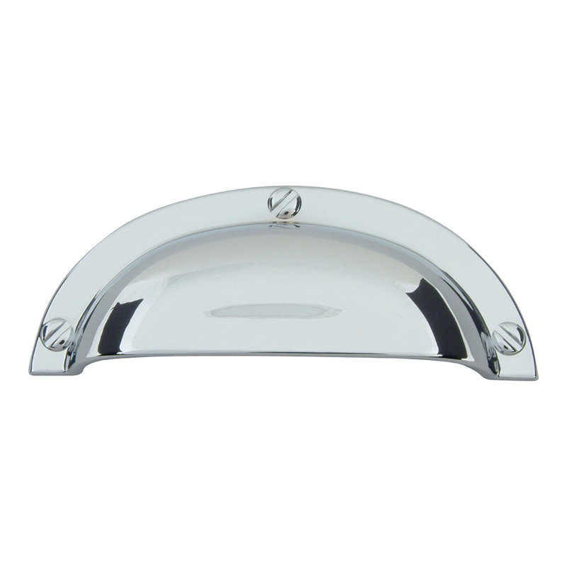 Successi 2 1/2" Center to Center Cup/Bin Pull, Polished Chrome