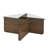 31.5 Inch Glass Coffee Table, Mid-century Modern Square Coffee Table, Living Room Wooden Coffee Table Antique Square Center Cocktail Table With Tempered Glass Top-56262519