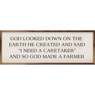 So God Made A Farmer - blanc