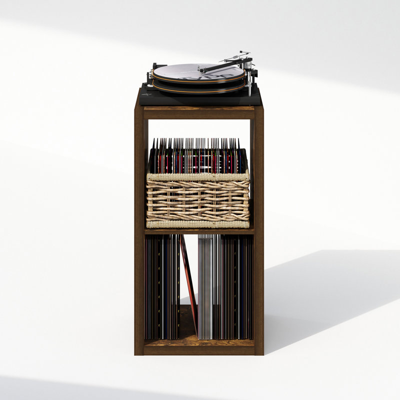 Cubicle 76cm H Media Shelves, Amber Pine