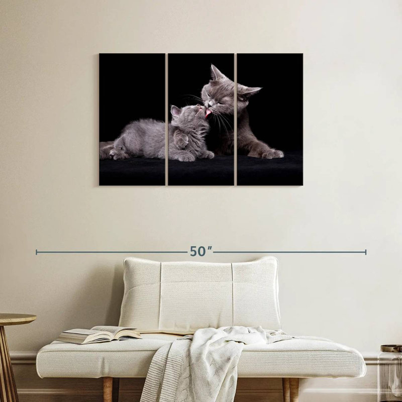 «Brampt Cat Mother's Love», H 24 po x l 38 po
